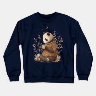 Cute Bear Coffee Lover Crewneck Sweatshirt